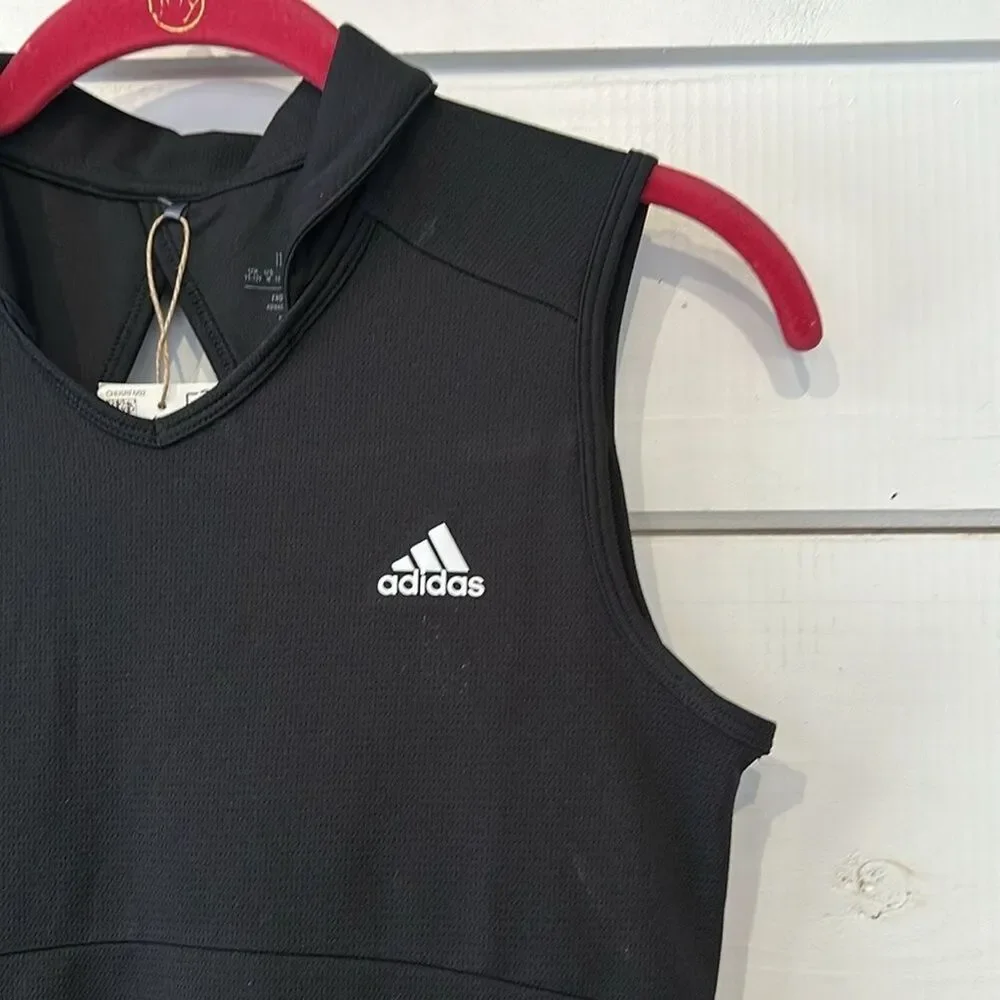Adidas Golf Dress Sleeveless Black NEW Girls Medium Sleeveless
